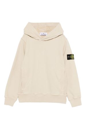 felpa in cotone beige STONE ISLAND KIDS | K2S166100004S0A20V0095